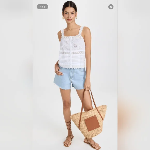 BB Dakota by Steve Madden White Lace Blouse - Picture 2 of 9